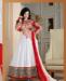 Picture of Appealing Red & White Bollywood Salwar Kameez
