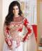Picture of Appealing Red & White Bollywood Salwar Kameez