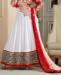 Picture of Appealing Red & White Bollywood Salwar Kameez