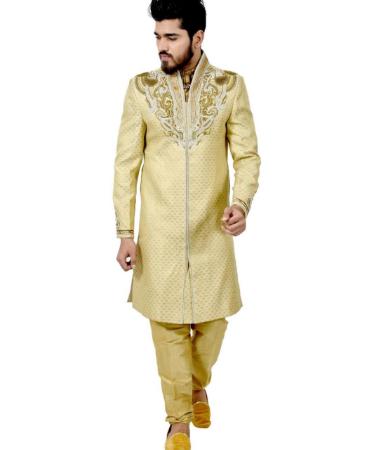 Picture of Elegant Golden Sherwani