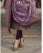 Picture of Delightful Dark Purple Straight Cut Salwar Kameez