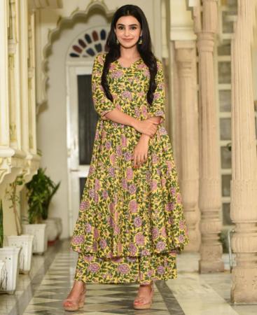 Picture of Fascinating Yellow Kurtis & Tunic