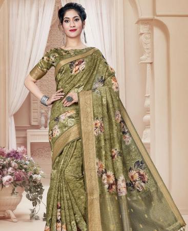 Picture of Sublime Green Casual Saree