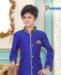 Picture of Sightly Royal Blue Kids Kurta Pyjama