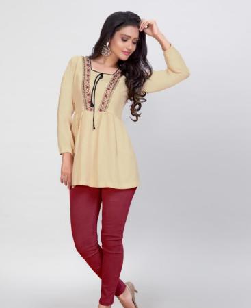 Picture of Radiant Beige Kurtis & Tunic