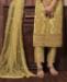 Picture of Well Formed Yellow Straight Cut Salwar Kameez