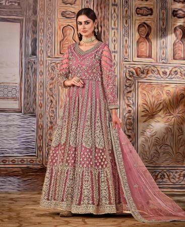Picture of Radiant Pink Anarkali Salwar Kameez