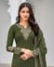 Picture of Alluring Mahendi Straight Cut Salwar Kameez