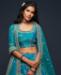 Picture of Enticing Teal Blue Lehenga Choli