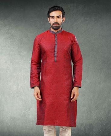 Picture of Enticing Two Tone Maroon/Blue Kurtas