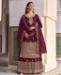Picture of Ravishing Maroon Straight Cut Salwar Kameez