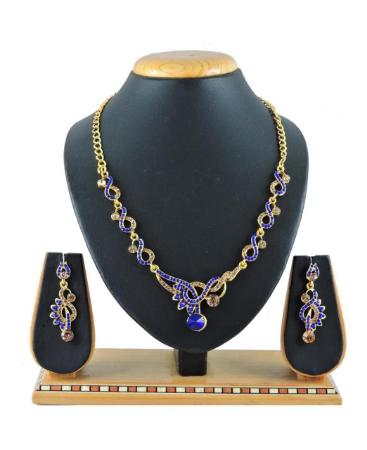 Picture of Sightly Blue & Gold Necklace Set