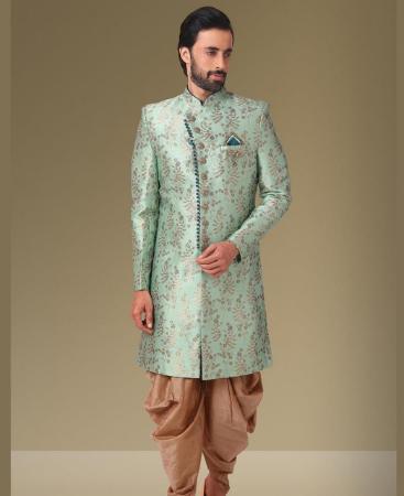 Picture of Exquisite Sea Green Sherwani