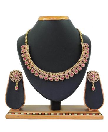 Picture of Ravishing Pink Necklace Set