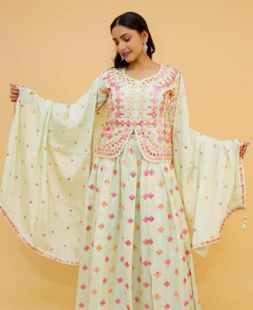 Picture of Enticing Pista Readymade Lehenga Choli