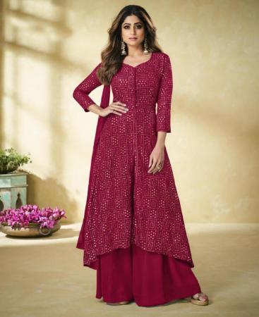 Picture of Magnificent Pink Designer Salwar Kameez