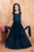 Picture of Bewitching Georgette Prussian Blue Kids Lehenga Choli