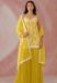 Picture of Georgette Golden Rod Straight Cut Salwar Kameez