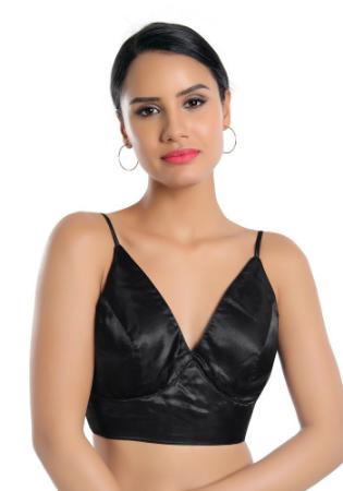 Picture of Radiant Chiffon & Silk Black Designer Blouse