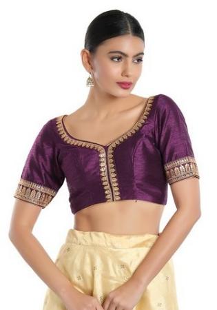 Picture of Graceful Silk Sienna Designer Blouse