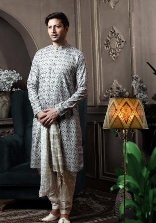 Picture of Classy Cotton Off White Kurtas
