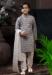 Picture of Alluring Cotton Light Slate Grey Kids Kurta Pyjama