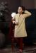 Picture of Classy Cotton Antique White Kids Kurta Pyjama