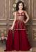 Picture of Fine Georgette Maroon Kids Salwar Kameez