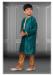 Picture of Appealing Silk Teal Kids Kurta Pyjama