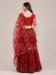 Picture of Statuesque Net Fire Brick Lehenga Choli