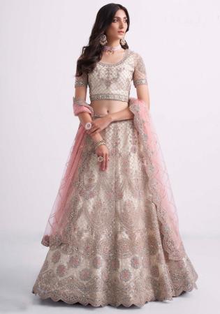 Picture of Beauteous Net Off White Lehenga Choli