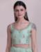 Picture of Graceful Net & Silk Light Steel Blue Lehenga Choli