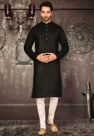 Picture of Nice Cotton Black Kurtas