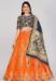 Picture of Well Formed Silk Tomato Lehenga Choli