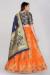 Picture of Well Formed Silk Tomato Lehenga Choli