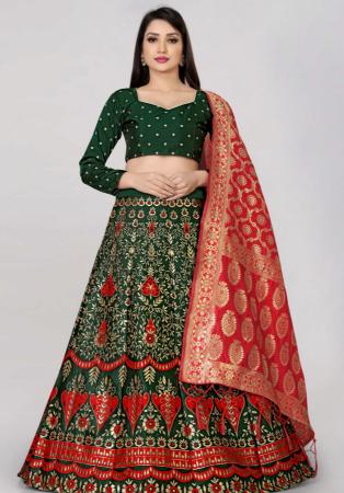 Picture of Ideal Silk Dark Slate Grey Lehenga Choli