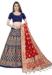 Picture of Pleasing Silk Dark Slate Blue Lehenga Choli
