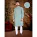 Picture of Lovely Linen Light Steel Blue Kurtas