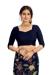 Picture of Shapely Georgette Midnight Blue Saree