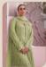 Picture of Georgette Dark Khaki Straight Cut Salwar Kameez