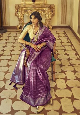 Picture of Appealing Silk Purple Saree
