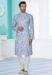 Picture of Wonderful Cotton Light Steel Blue Kurtas