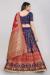 Picture of Taking Silk Dark Slate Blue Lehenga Choli