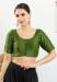 Picture of Enticing Silk Dark Olive Green Designer Blouse