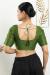 Picture of Enticing Silk Dark Olive Green Designer Blouse