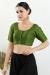 Picture of Enticing Silk Dark Olive Green Designer Blouse
