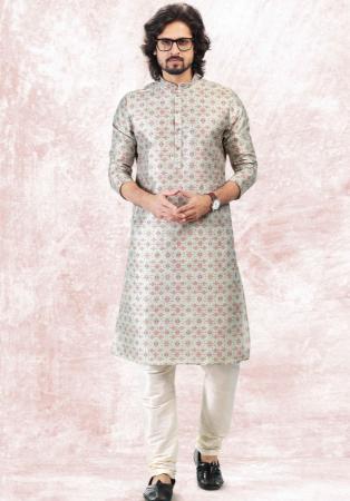 Picture of Resplendent Silk Light Green Kurtas