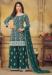 Picture of Georgette Sea Green Straight Cut Salwar Kameez