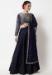 Picture of Lovely Satin Navy Blue Lehenga Choli