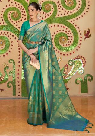 Picture of Wonderful Silk Cadet Blue Saree